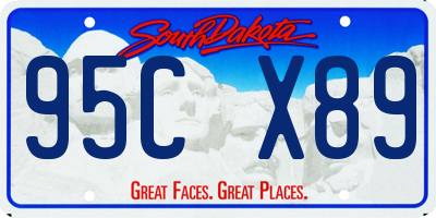 SD license plate 95CX89