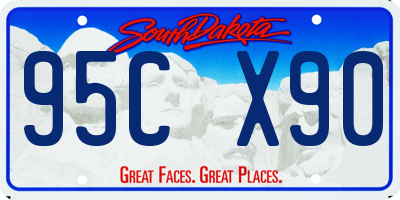 SD license plate 95CX90
