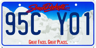 SD license plate 95CY01