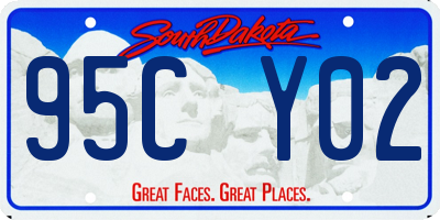 SD license plate 95CY02