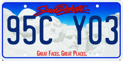 SD license plate 95CY03