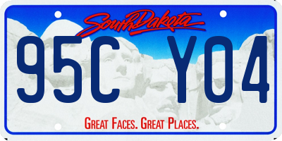 SD license plate 95CY04