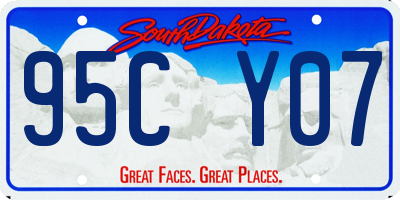 SD license plate 95CY07
