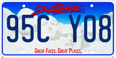 SD license plate 95CY08