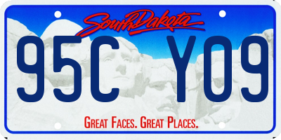 SD license plate 95CY09