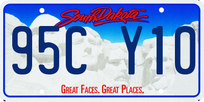 SD license plate 95CY10