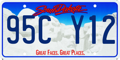 SD license plate 95CY12