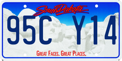 SD license plate 95CY14