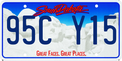 SD license plate 95CY15