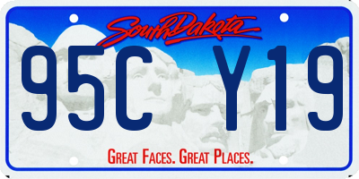 SD license plate 95CY19