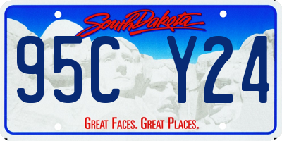 SD license plate 95CY24
