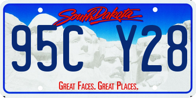 SD license plate 95CY28