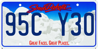 SD license plate 95CY30