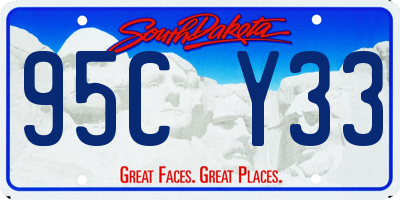 SD license plate 95CY33