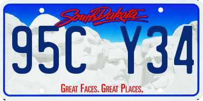 SD license plate 95CY34
