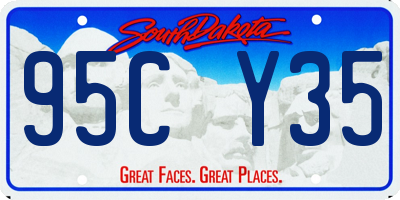 SD license plate 95CY35