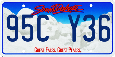 SD license plate 95CY36