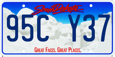 SD license plate 95CY37