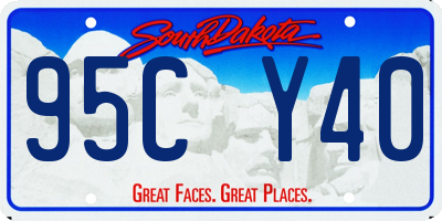 SD license plate 95CY40