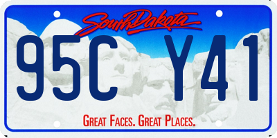 SD license plate 95CY41