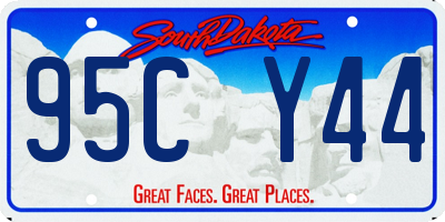 SD license plate 95CY44
