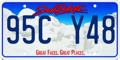 SD license plate 95CY48