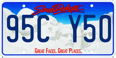 SD license plate 95CY50