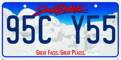 SD license plate 95CY55