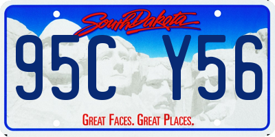 SD license plate 95CY56