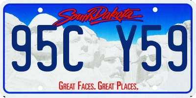 SD license plate 95CY59