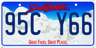 SD license plate 95CY66