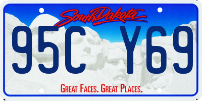 SD license plate 95CY69