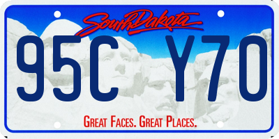 SD license plate 95CY70