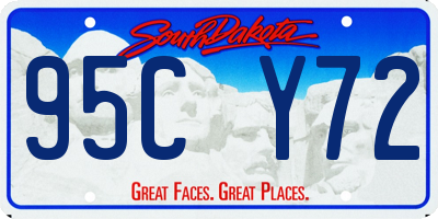 SD license plate 95CY72