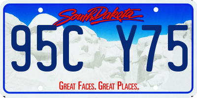 SD license plate 95CY75