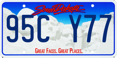 SD license plate 95CY77