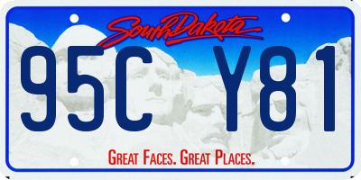SD license plate 95CY81