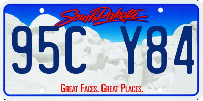 SD license plate 95CY84