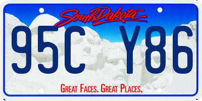 SD license plate 95CY86