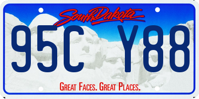 SD license plate 95CY88