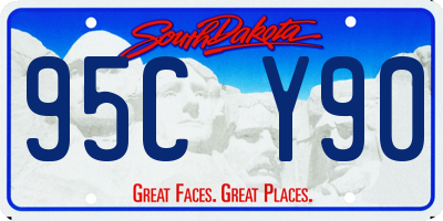 SD license plate 95CY90