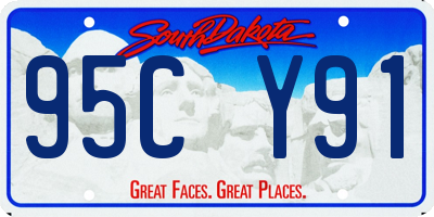 SD license plate 95CY91