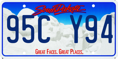 SD license plate 95CY94