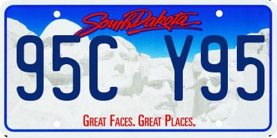 SD license plate 95CY95