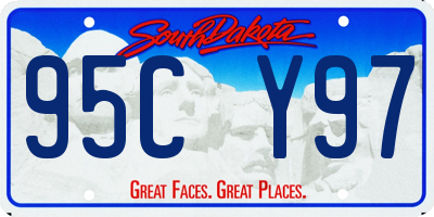 SD license plate 95CY97