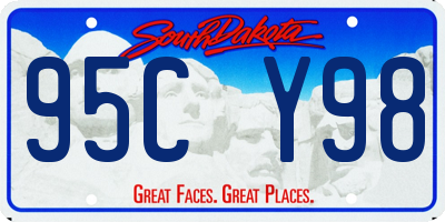 SD license plate 95CY98