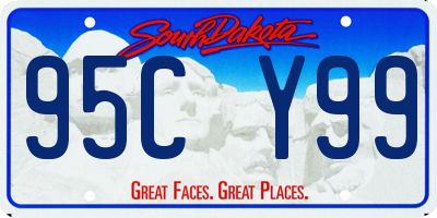 SD license plate 95CY99
