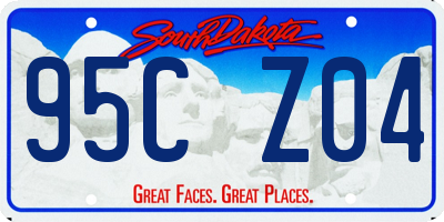 SD license plate 95CZ04