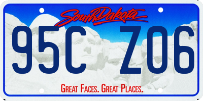 SD license plate 95CZ06