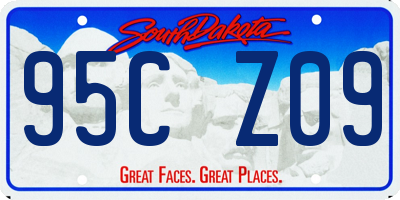 SD license plate 95CZ09